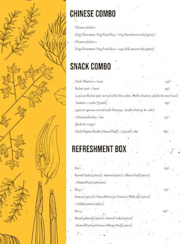 Goel Sweets menu 