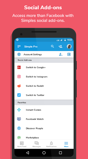 Simple Pro for Facebook & more