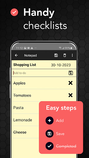 Screenshot Notepad – Notes and To Do List