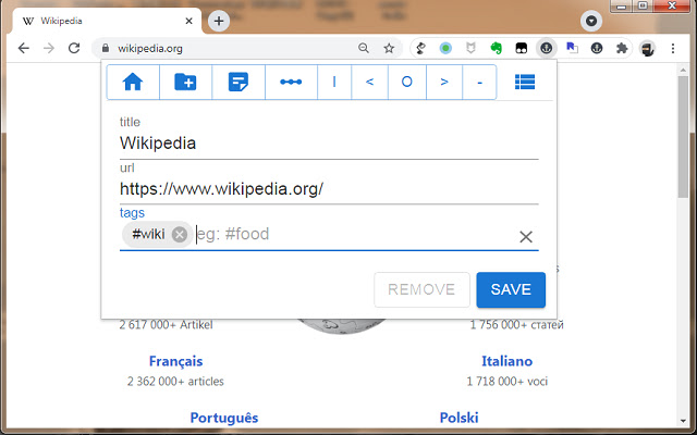 Popup bookmark add only preview 2022 chrome extension