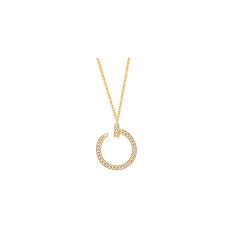 Colar feminino de aço titânio Joia moderna e resistente à água Design elegante e durável Perfeito para uso diário ou ocasiões especiais Um presente ideal
