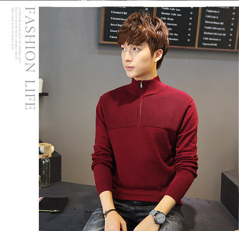 Title 1, Solid color knitted bottoming shirt