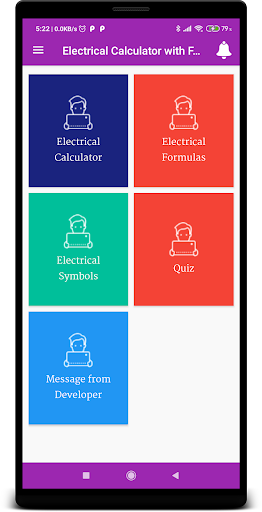 Electrical Calculator with Formulas & Symbols 2020