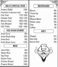 The Koli's menu 2