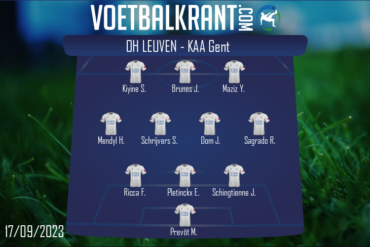 Opstelling OH Leuven | OH Leuven - KAA Gent (17/09/2023)