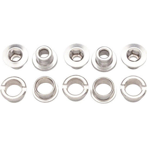 Problem Solvers Single Chainring Bolts Silver Chromoly