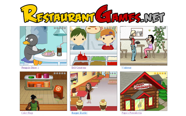 Restaurant Games chrome extension