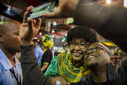 Winnie Madikizela Mandela during Cyril Ramaphosa's first speech as the newly elected as the president of the ANC at 54th African National Congress national conference at the Nasrec Expo Centre on December 20, 2017 in Soweto.