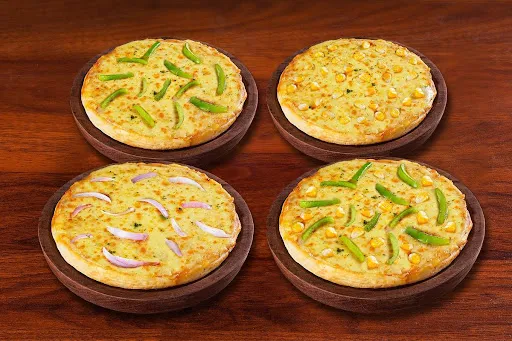 Pack Of 4 Veg Cheesy Pizza Mania