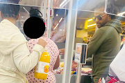 A man resembling 'Facebook rapist' Thabo Bester, seen in Woolworths in Sandton nearly two months after Bester was supposed to have died in prison. 
