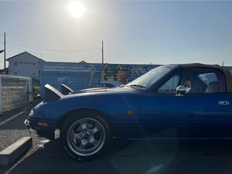 ロードスターの愛車の横顔・ナンバー交換で陸運局へ・頑張れ平成元年車・ユーノスロードスターに関するカスタム事例の投稿画像4枚目