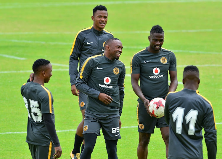 Bernard Parker and Kgotso Moleko of Kaizer Chiefs during the 2017 Telkom Knockout Kaizer Chiefs media day at Chiefs Village, Johannesburg on 15 November 2017.