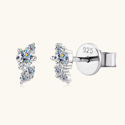 Title 6, Fashion Simple Diamond Stud Earrings for Women,...