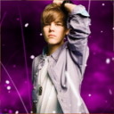 Justin Bieber Purple Space by toxic