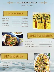 Ram Bikanerwala menu 1