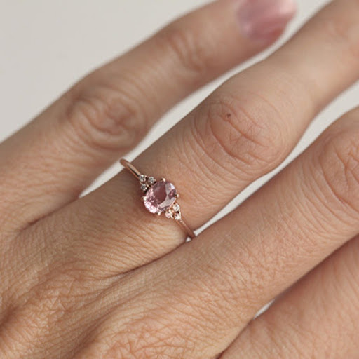 Title 1, Bague diamant géométrique avec gemme artificiel...