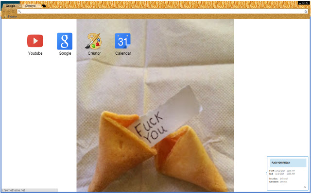 Fuck You Friday chrome extension