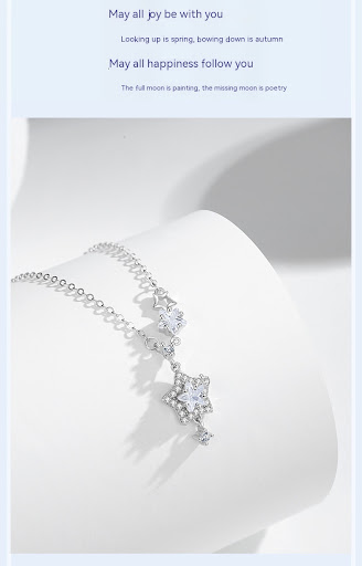 Title 7, Sterling Silver 925 Necklace Womens Simple Non...