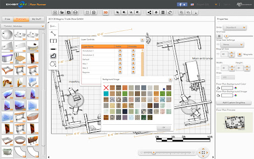 ExhibitCore Floor Planner