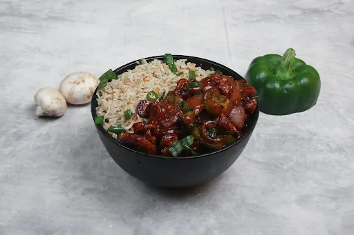 Mushroom Manchurian With Veg Noodles