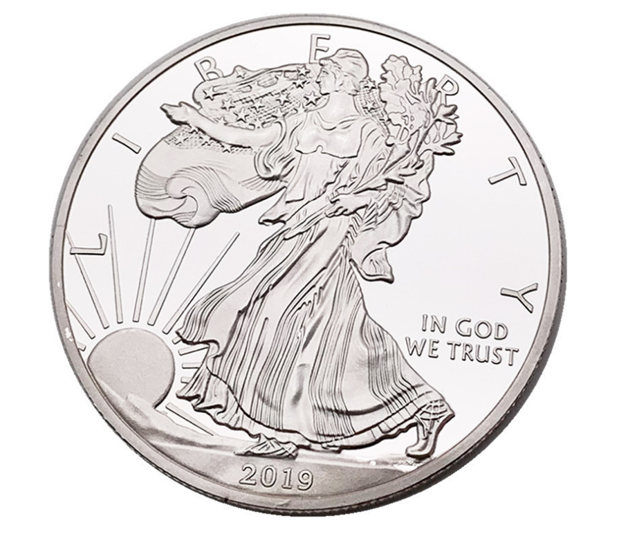American Statue Of Liberty Silver Plated Commemorative Coin Eagle Claw Gold Coin Coin Foreign Commemorative Coin