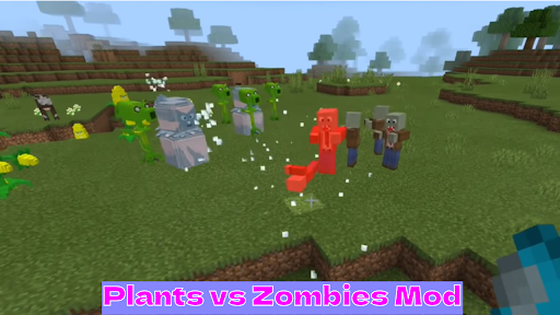 Screenshot Plants vs Zombies in Minecraft