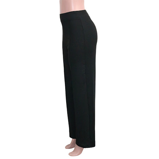 Title 27, Solid Color Casual Pants Slim Fit, High-Waisted...