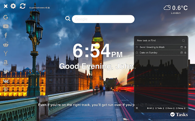 London Wallpaper Tab Theme