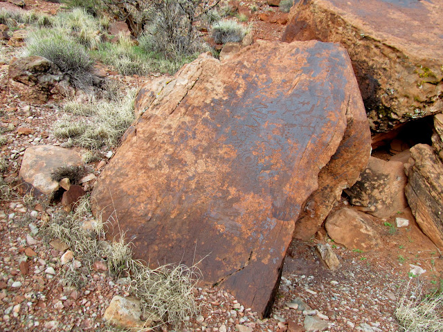 Petroglyph boulder