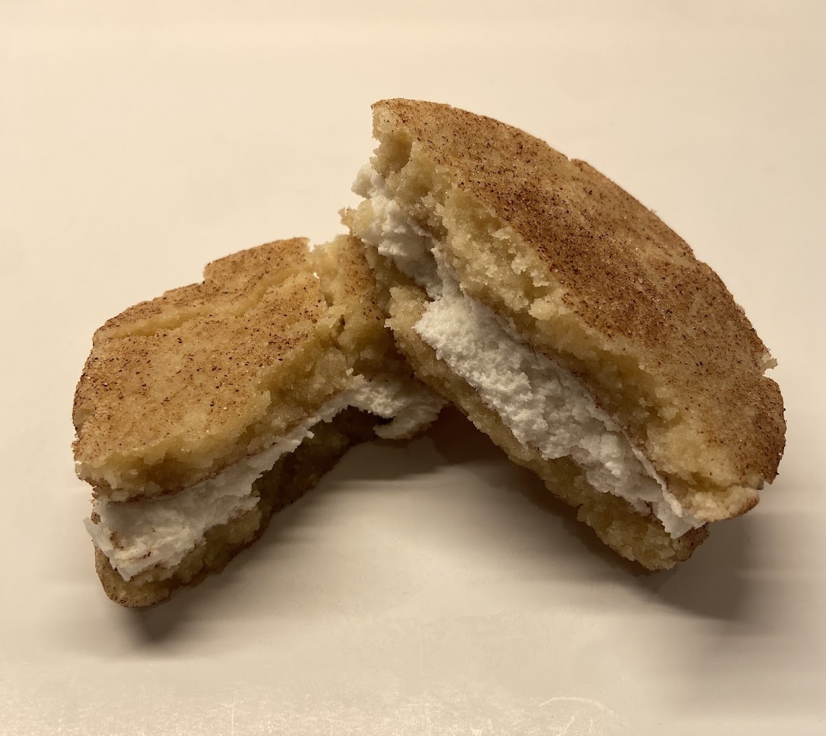 Snickerdoodle 1/2 Pound Sandwich Cookie - no top 9 allergen ingredients, gluten free and vegan