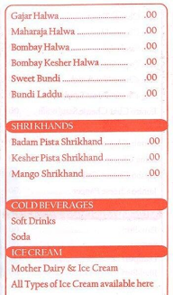 New Bikaner menu 4