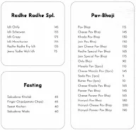 Radhe Radhe Pure Veg Family Restaurant menu 1