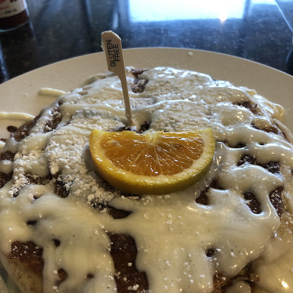 Gf cinnamon roll pancakes!