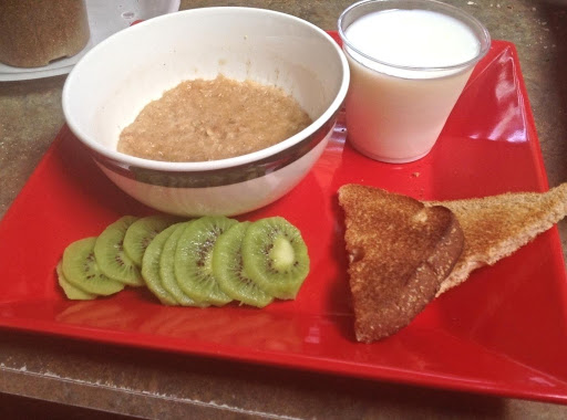 OATMEAL & KIWI HEALTHY BREAKFAST