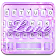 Thème de clavier Purple Diamond Love icon