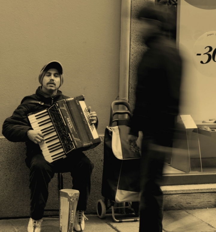 Musica di strada di skeggia