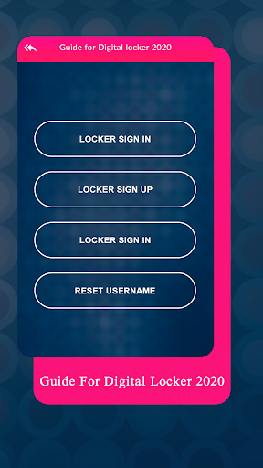 Screenshot Guide For Digital Locker 2020