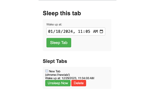 Tab Sleeper