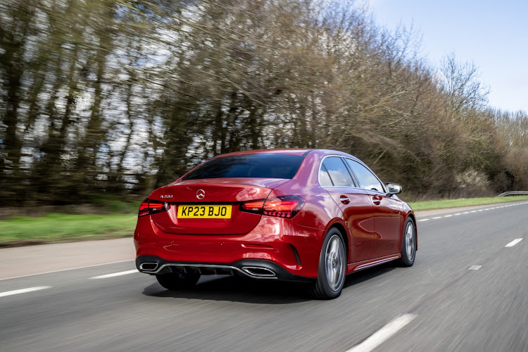 LED taillight clusters and a new air diffuser loom large at the rear.