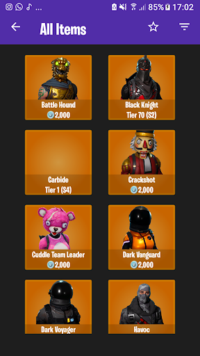 shop fortnite items viewer screenshot 1 - fortnite shop viewer