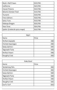 Moshio menu 5