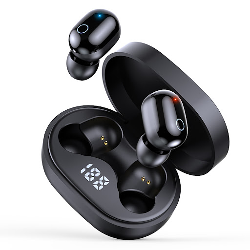 Title 5, T21 Smart Digital Display Bluetooth Headset Wir...