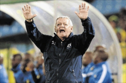 UPBEAT: Mpumalanga Black Aces coach Clive Barker Photo: Lefty Shivambu/Gallo Images