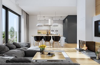 Aranżacja wnętrz 3 domu Dom na szerokiej 3