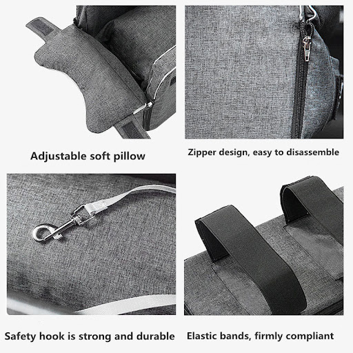 Title 5, Car Safety Cat Dog Bed Travel Central Control P...