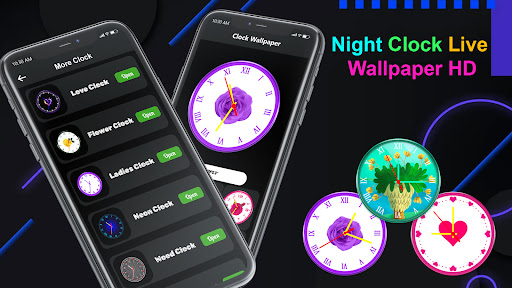 Screenshot Neon Night Clock-Digital Clock