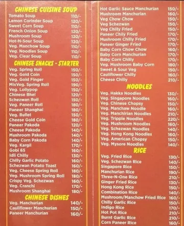 Achija menu 