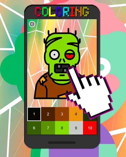 Zombie Color By Number-Pixel Art Coloring Games