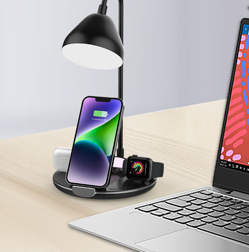 Title 2, All-in-One Magnetic Folding Wireless Charger Si...