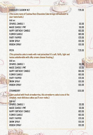 Hassanamba Iyengars Cake Palace menu 8